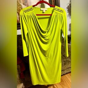 Michael Kors Size Medium Lime Green Dress